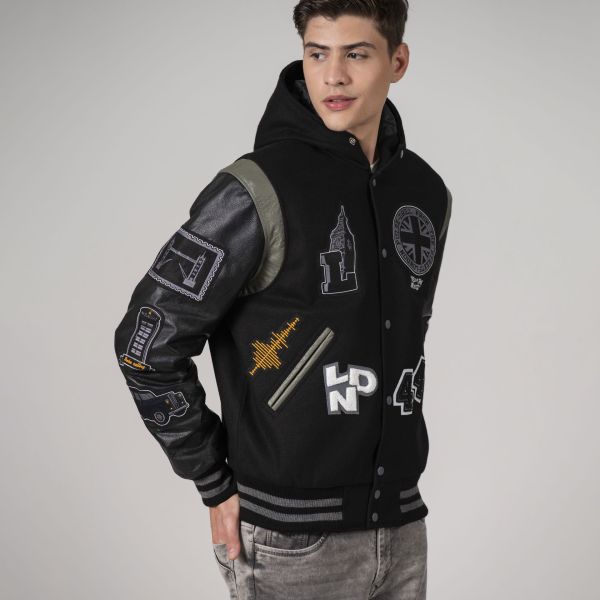 【UNKNOWN LONDON】LOGO VARSITY JACKET Used Unknown London Logo Varsity Jacket White L | eBay