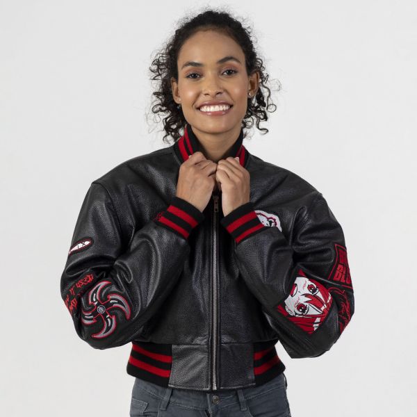 Varsity Base Women Jacket Bad Blood Online Exclusive Croptop