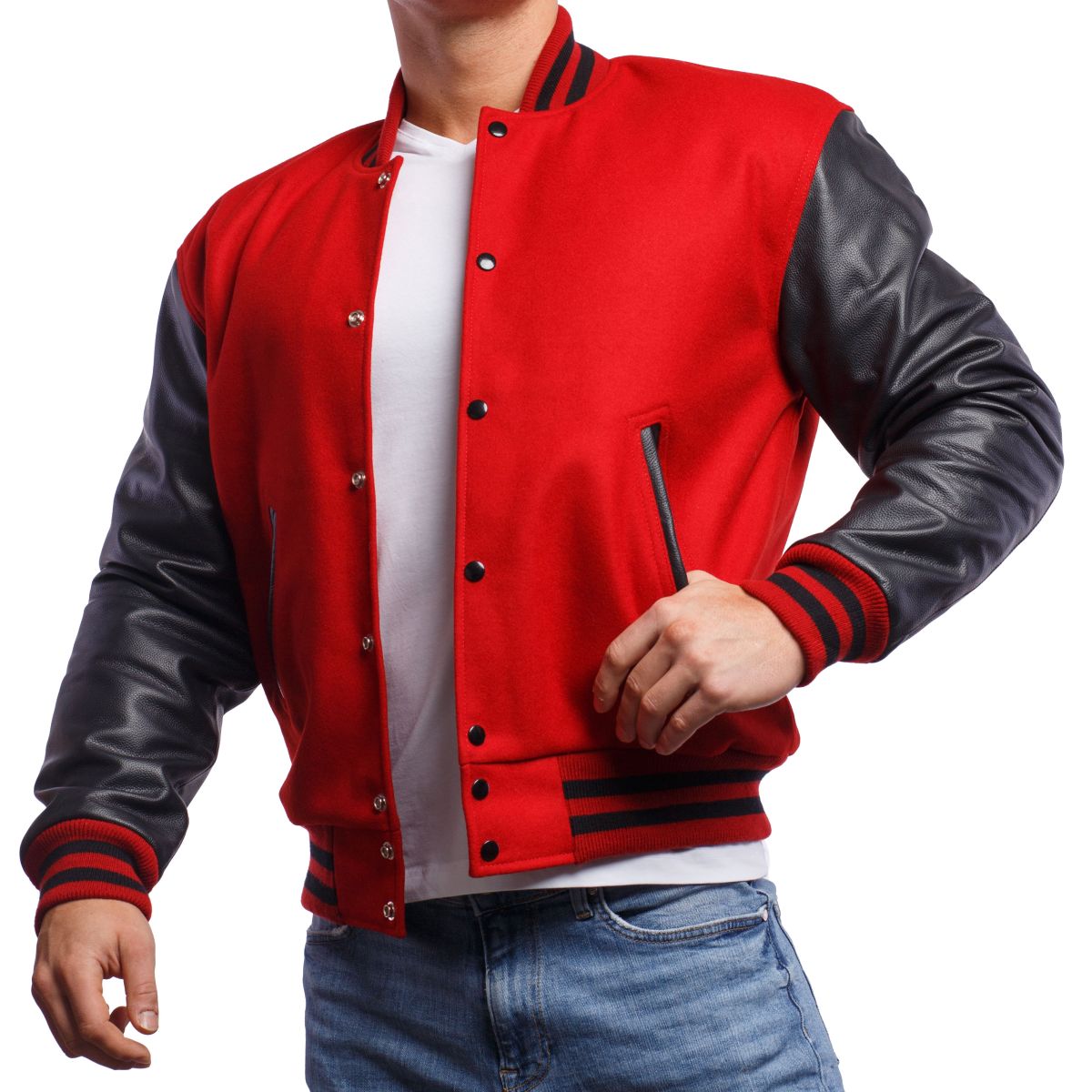 Classic Red Varsity Fleece Baseball College Bomber Jacket For Men And Women  From Janet1221, $25.87 | DHgate.Com