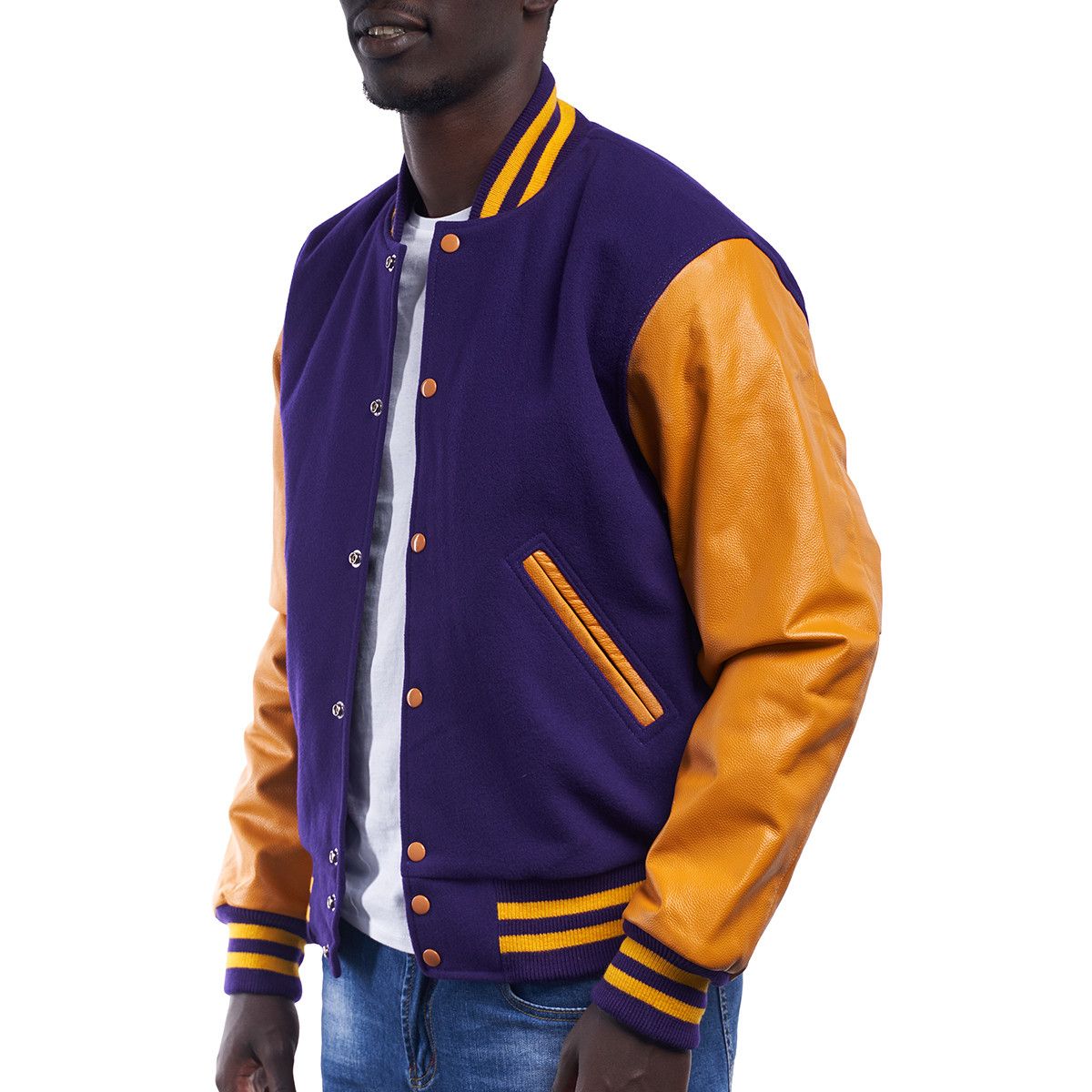 Men's 148 Purple Varsity Jacket (as1, alpha, one_size, regular, regular,  X-Small) at  Men's Clothing store