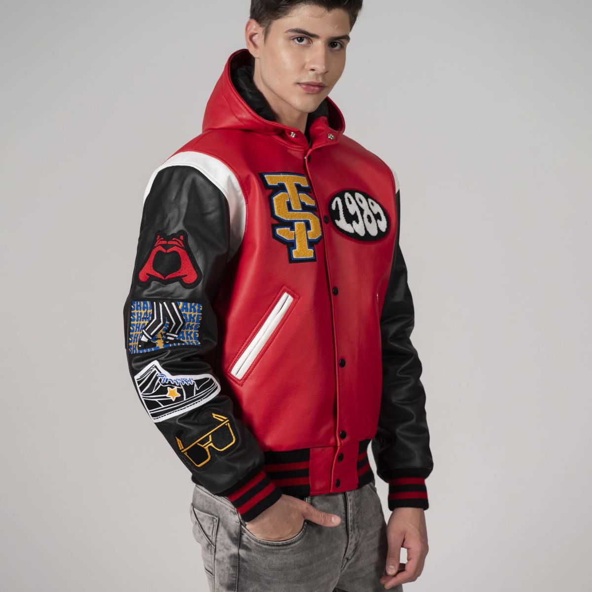 Varsity Base Men Jacket Shake It Off Online Exclusive Letterman Jacket