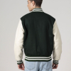 All-Wool Customizable Letterman Jacket in Dartmouth Green & White