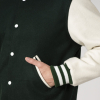 All-Wool Customizable Letterman Jacket in Dartmouth Green & White