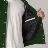 All-Wool Customizable Letterman Jacket in Kelly Green & White