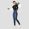 Black Wool & Bright White Leather Letterman Crop Top Jacket