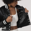 Black Satin Crop Top Jacket