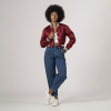 Maroon Satin Crop Top Jacket