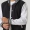 Black & White Lightweight Letterman Jacket