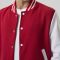 Scarlet Red & White Lightweight Letterman Jacket