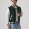 Dartmouth Green & White Lightweight Letterman Jacket