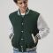 Dartmouth Green & White Lightweight Letterman Jacket