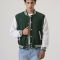 Dartmouth Green & White Lightweight Letterman Jacket