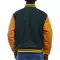 Dartmouth Green Wool & Bright Gold Sleeves Letterman Jacket