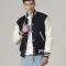 All-Wool Customizable Letterman Jacket in Black & White