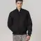 All-Wool Customizable Letterman Jacket in Sleek All-Black