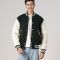 All-Wool Customizable Letterman Jacket in Dartmouth Green & White