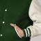 All-Wool Customizable Letterman Jacket in Kelly Green & White