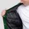 Kelly Green Wool Body & Black Leather Sleeves Letterman Jacket