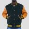 Dartmouth Green Wool & Bright Gold Sleeves Letterman Jacket