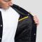 Navy Blue Wool Body & Lemon Leather Sleeves Letterman Jacket
