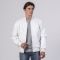 All White Leather Letterman Jacket