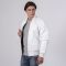 All White Leather Letterman Jacket