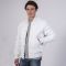 All White Leather Letterman Jacket