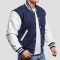 Royal Blue Wool Body & White Vinyl Sleeves Letterman Jacket