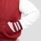 Cardinal Red Wool Body & White Faux Leather Sleeves Letterman Jacket