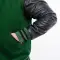 Kelly Green Wool Body & Black Leather Sleeves Letterman Jacket