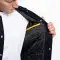 Navy Blue Wool Body & Lemon Leather Sleeves Letterman Jacket