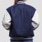 Royal Blue Wool Body & Bright White Vinyl Sleeves Letterman Jacket