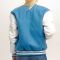 Newark Blue Wool Body & Bright White Vinyl Sleeves Letterman Jacket