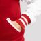 JB Cardinal Red Wool Body & Bright White Vinyl Sleeves Letterman Jacket