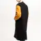 Black Wool Body & Old Gold Sleeves Letterman Coat