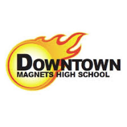 Downtown Business Magnet mascot