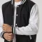 Black & White Lightweight Letterman Jacket
