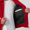 Scarlet Wool Body & White Leather Sleeves Letterman Jacket With Byron Collar