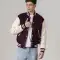 All-Wool Customizable Letterman Jacket in Maroon & White