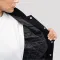 All Black with Orange Stripes Letterman Jacket