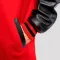 Scarlet Wool Body & Black Leather Sleeves Letterman Coat