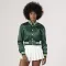 Kelly Green Satin Crop Top Jacket