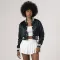 Dartmouth Green Satin Crop Top Jacket