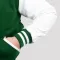 Kelly Green Wool Body & White Faux Leather Sleeves Letterman Jacket