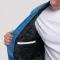 Newark Blue Wool Body & White Faux Leather Sleeves Letterman Jacket