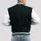 Dartmouth Green Wool Body & White Faux Leather Sleeves Letterman Jacket