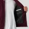 Maroon Wool Body & White Faux Leather Sleeves Letterman Jacket With Zipper