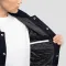 Navy Blue Wool Body & Bright White Faux Leather Sleeves Letterman Jacket